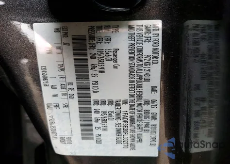 2015 Ford Focus S z USA, uszkodzony, nr VIN 1FADP3E20FL332770